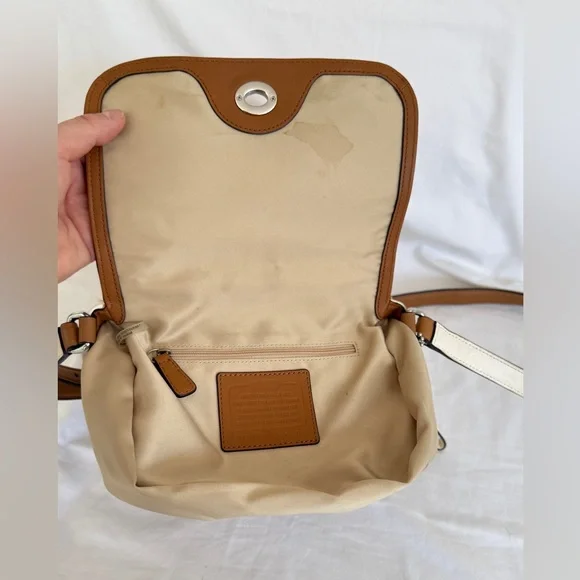 Coach Timeless Tan and Brown Leather Crossbody Bag - Picture 7 of 16